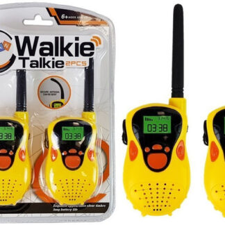 Walkie Talkie Krótkofalówki Zasięg 100 m Żółte Dla Dzieci
