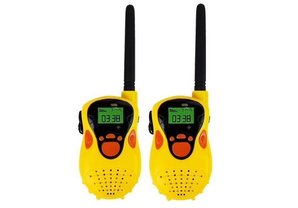 Walkie Talkie Krótkofalówki Zasięg 100 m Żółte Dla Dzieci - Image 2
